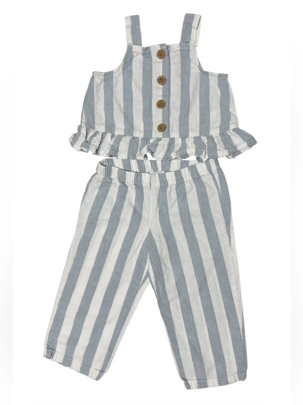 Carter’s Baby Girl 18M 4pc Outfit Bundle Linen Blend 100% Cotton Summer Sets